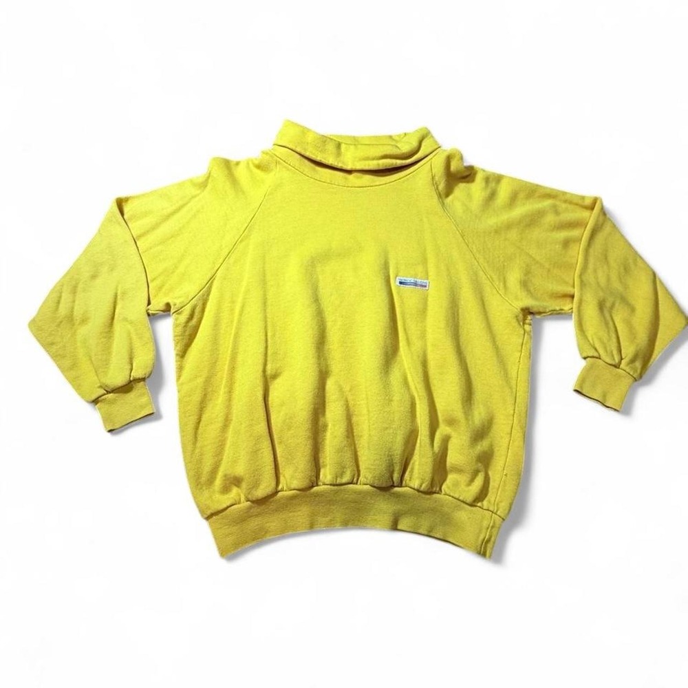 0216 Vintage Yellow Patrick Einhorn Turtleneck Sweater